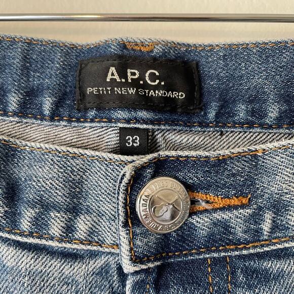APC A Petite New Standard Men’s Slim Fit Jeans in Stonewash Size 33 x 33 - Picture 5 of 8
